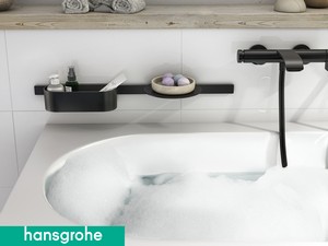 Badewannenpaket Hansgrohe® WallStoris Schwarz matt