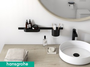 Accessoires pour salle de bains Hansgrohe® WallStoris noir mat