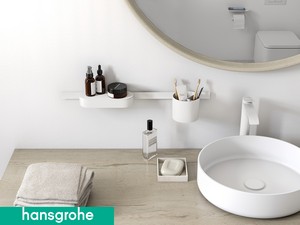 Accessoires pour salle de bains Hansgrohe® WallStoris blanc mat