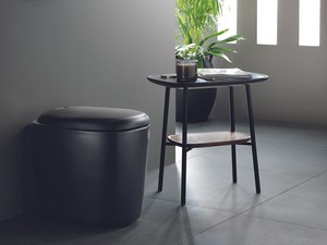 Stand-WC Plural 55 cm spülrandlos wandbündig Schwarz matt