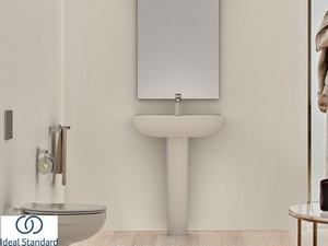 Colonne pour lavabo Ideal Standard® Quartz-Eurovit céramique blanc brillant