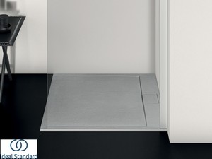 Receveur de douche Ideal Standard® ULTRAFLAT-S i.LIFE carré 120x120 cm résine gris