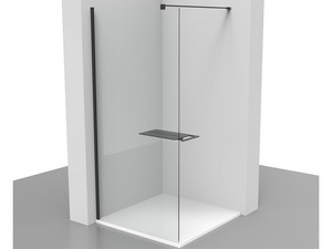 Duschablage Ares Walk In Schwarz matt