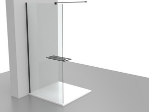 Duschablage Ares Walk In Schwarz matt