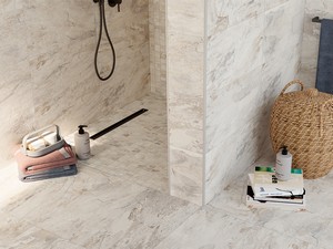 Carrelage Bali White 30x60,4 grès cérame effet ardoise blanche