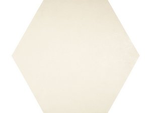 Piastrella Bee Bianco 40X35X20 Esagonale Gres Effetto Cemento