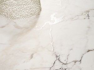 Carrelage Bianco Paros 60x120 grès cérame effet marbre 3D blanc mat