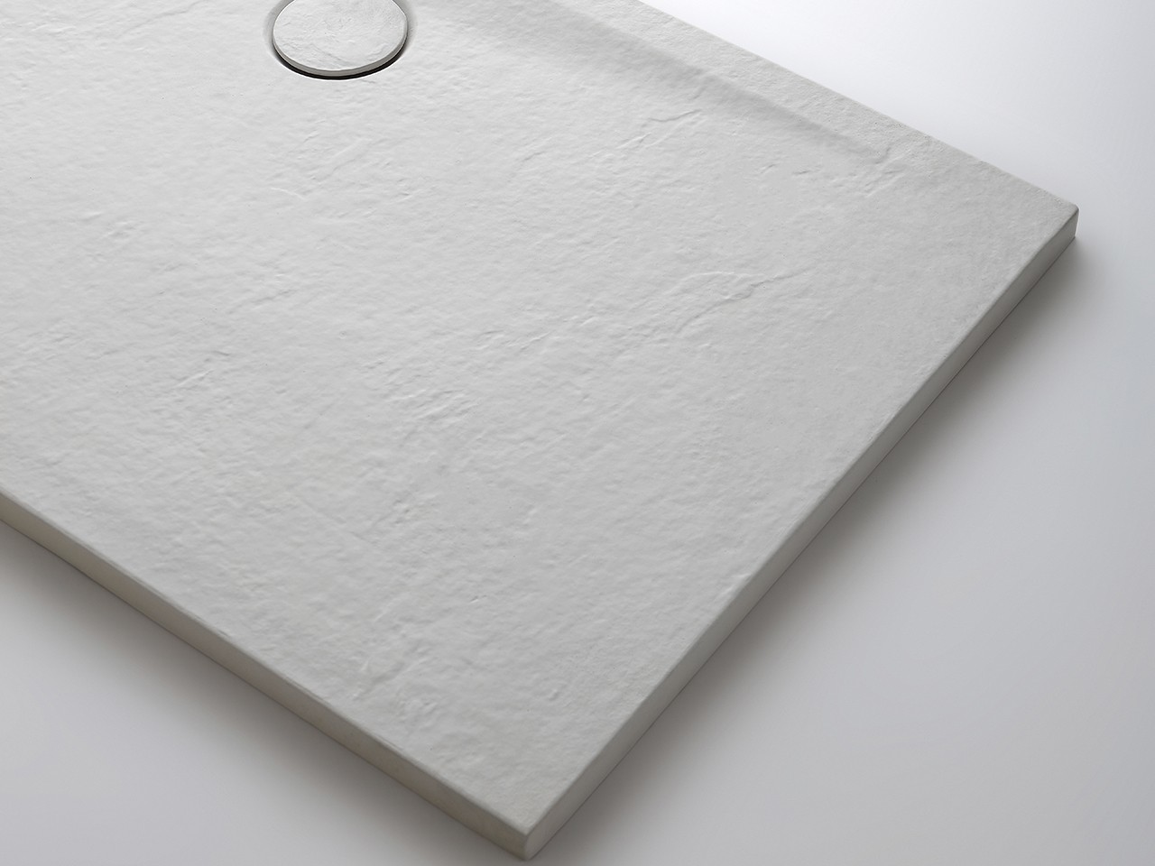 RAGABA ASHME Tavolo Consolle In Frassino Massello 105x35 Cm - Bianco Gesso - Montaggio Facile