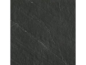 Fliese Blackstone 60X60 Feinsteinzeug Lavagna-Steinoptik Schwarz