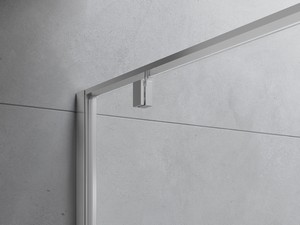 DADO SHOWER BOX 100X90 H200 LEFT PIVOT DOOR CRYSTAL SATIN CHROME