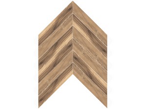 Brentwood Chevron Honey 15x85 cm Stoneware Tile Amber Oak Effect