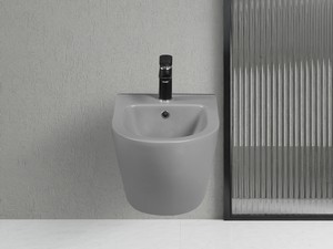 Bidet Sospeso Cardano 48,5x37 Grigio Opaco