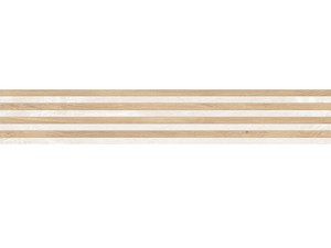 Cardiff White Stick Mix Mosaic 20x120 Stoneware Slate Effect White