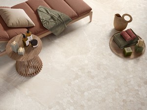 Carrelage Cardiff White 2ème choix 60x120 grès cérame effet ardoise blanche