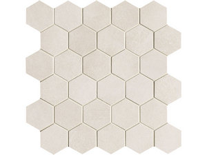 Mosaik Cargo Gesso 28,2X29,3 Feinsteinzeug Harzoptik Elfenbein