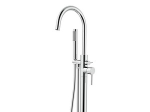 Carola Freestanding Bath Mixer with Handshower Chrome