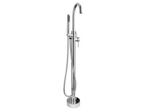 Carola Freestanding Bath Mixer with Handshower Chrome