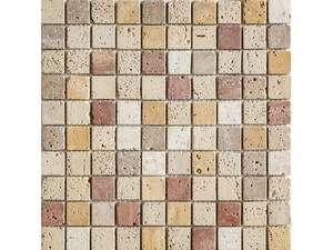 Mosaico Marmo Cesena Travertino Mix 30,5X30,5 Beige