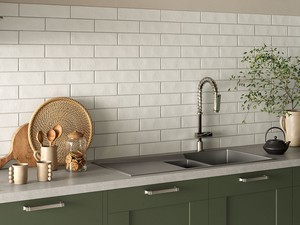 Fliese Chelsea Chalk 7,5x30 Ziegeloptik matt Weiß