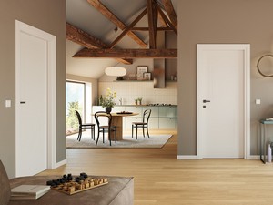 Classic Spot Hinged Door 60xH210 cm White Lacquered