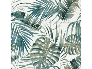 Decoro Mywhite Jungle Effetto Carta Da Parati Tropicale Composizione 75x75