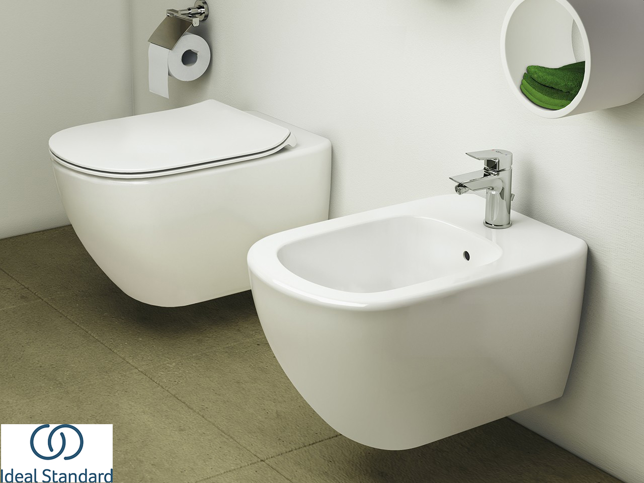 Bidet Sospeso Ideal Standard® Tesi 2016 Monoforo Bianco Lucido ...