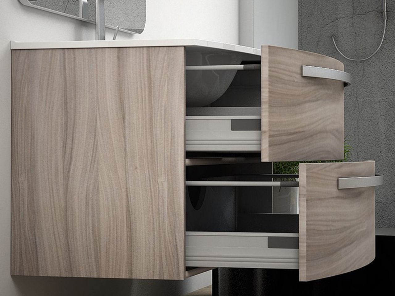 mobile bagno 2 cassetti