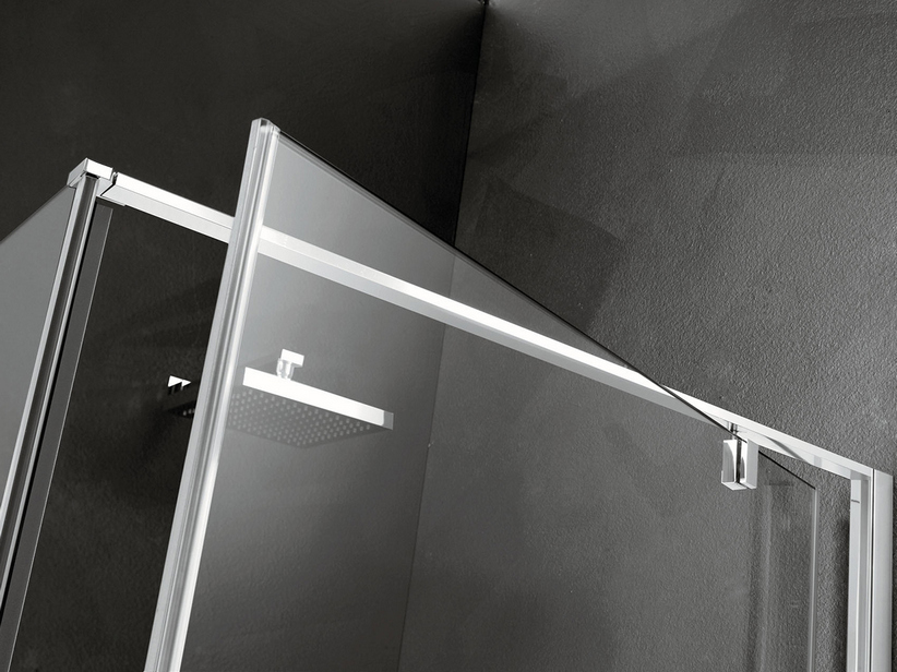 Porte de douche pivotante Dado 90 cm h200 cm ouverture à gauche verre