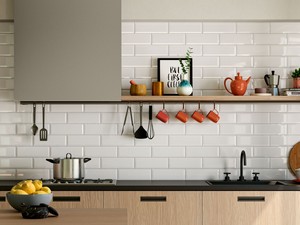 Fliese Diamante White 10x30 Weiß glänzend Diamanteffekt