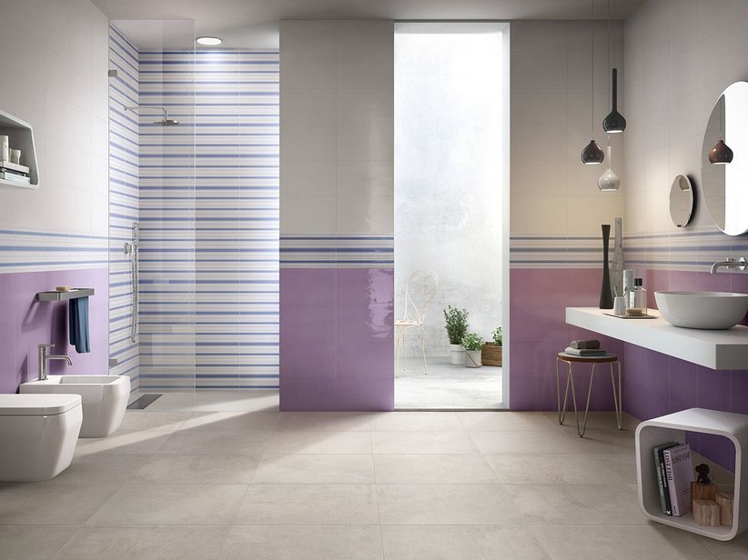 Rivestimento Bagno In Bicottura Colorata Lucido 25x40 Easy