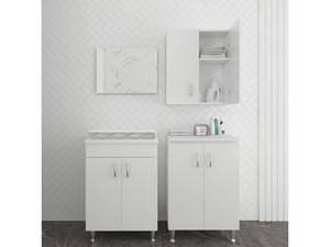 Meuble à poser Eco 60x50 en bois blanc