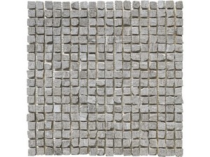 Mosaik Engadina Grey 30X30 Feinsteinzeug Quarzitoptik Grau