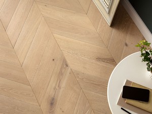 Parkett Eiche französischer Fischgrät Weiß - Epoque Chevron Bianco