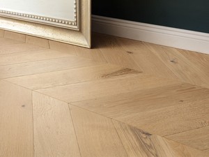 Parkett Eiche französischer Fischgrät Weiß - Epoque Chevron Bianco