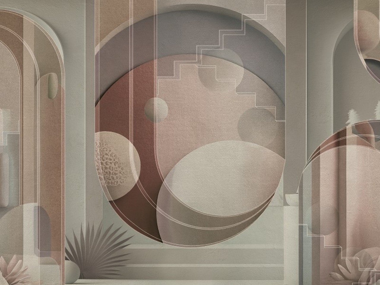 FINE DECOR APEX CARTA DA PARATI GEOMETRICA TRALICCIO PIETRA GRIGIO ARGENTO + ALT - Foto 10