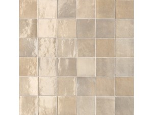 Piastrella Fez Argilla 10x10 Effetto Zellige Lucida Beige