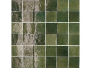 FEZ FOREST 10X10 ZELLIGE POLISHED DARK GREEN TILE