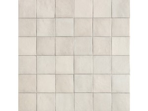 Piastrella Fez Gesso 10x10 Effetto Zellige Lucida Bianca