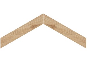 Finewood Chevron Honey 7.5x40.7 Stoneware Honey Oak Effect Tile
