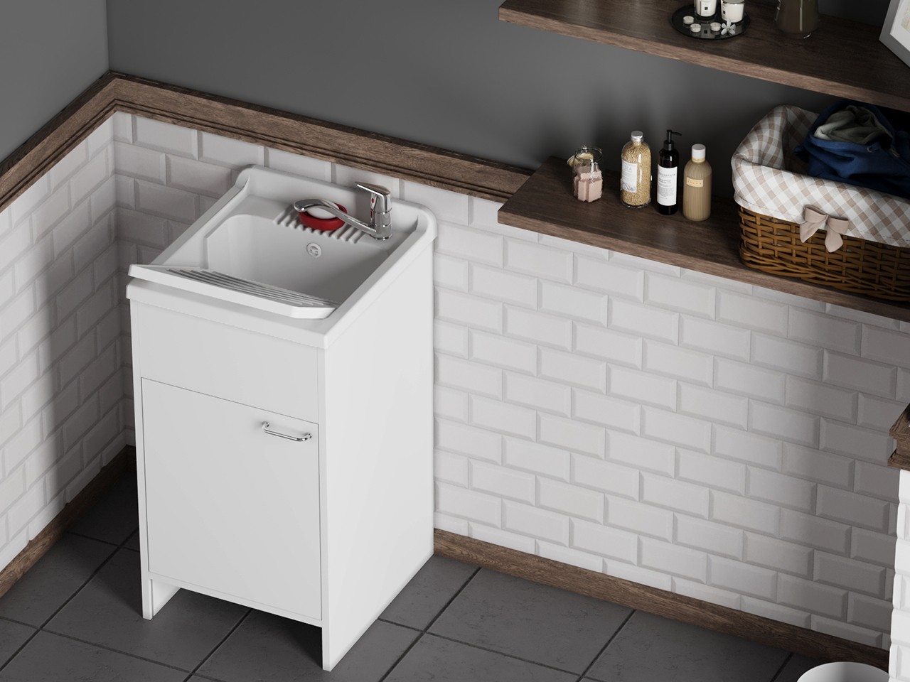 lavatoio in ceramica da esterno