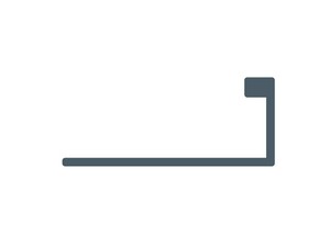 Profilé de finition d'angle Global Floor aluminium anodisé argent 6mm 2,7m