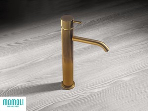 GRETHA TALL BASIN TAP BRUSHED SOFT-GOLD BRASS