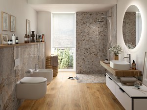 Hamptons Cognac 24x120 Porcelain Tile - Stripped Oak Effect