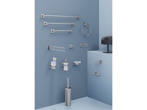 Porte-balai Iris chrome brossé