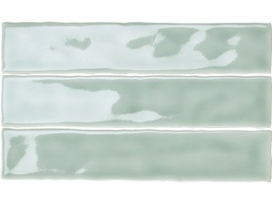 Wandfliese Jelly Aloe 5x25 Einbrand Grün glänzend