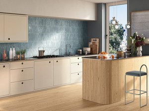 Carrelage mural Jelly Sky 5x25 bleu brillant