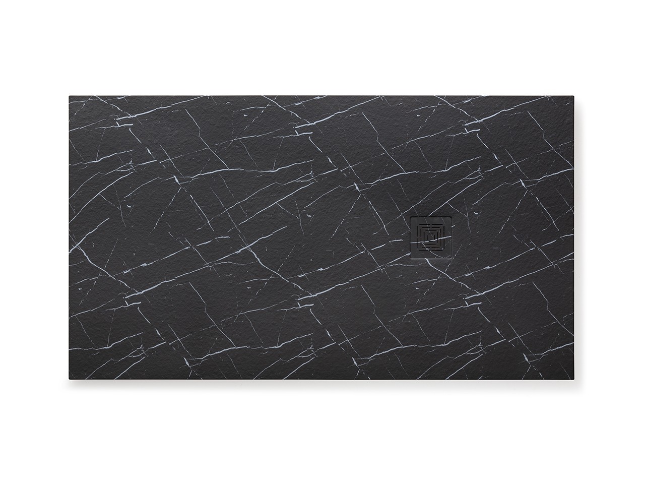 KASPA SHOWER TRAY 150X100 BLACK MARBLE EFFECT Iperceramica