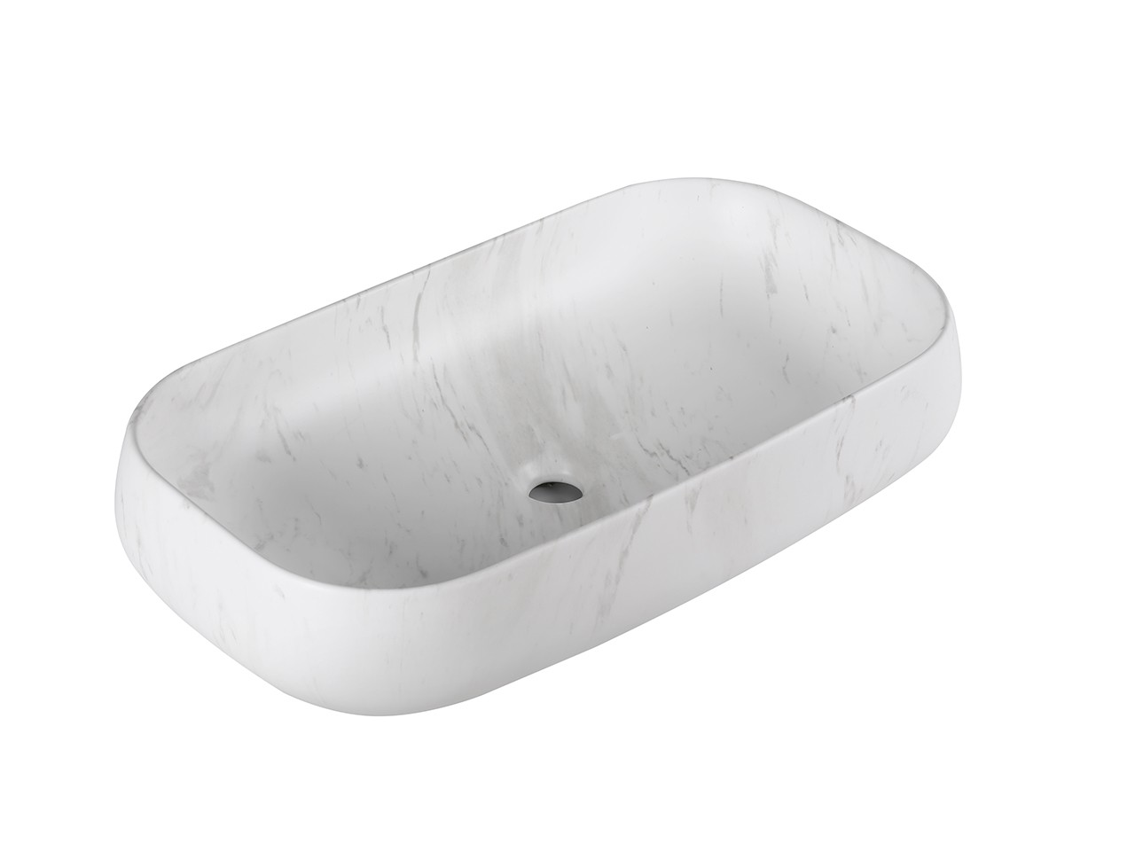 Lavabo Da Appoggio Mai & Mai 70x35.5cm In Marmo Fuso Bianco - Con Nanotecnologia Autopulente - Foto 7