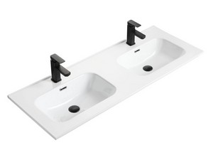 Mobile Bagno LERICI L120 cm a Terra con 4 Cassetti finitura Verde Opaco con Lavabo Unitop in Ceramica