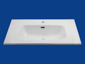 Mobile Bagno Smart 91 Cm Larice Bianco con Lavabo Unitop Ceramica